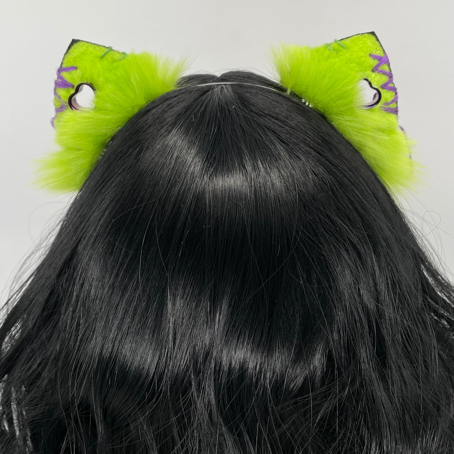 Leather & Laced- Beetlejuice Kitten Ears (Pleather & Fur)