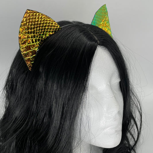 Dragon Scale Kitten Ears (Full Pleather)