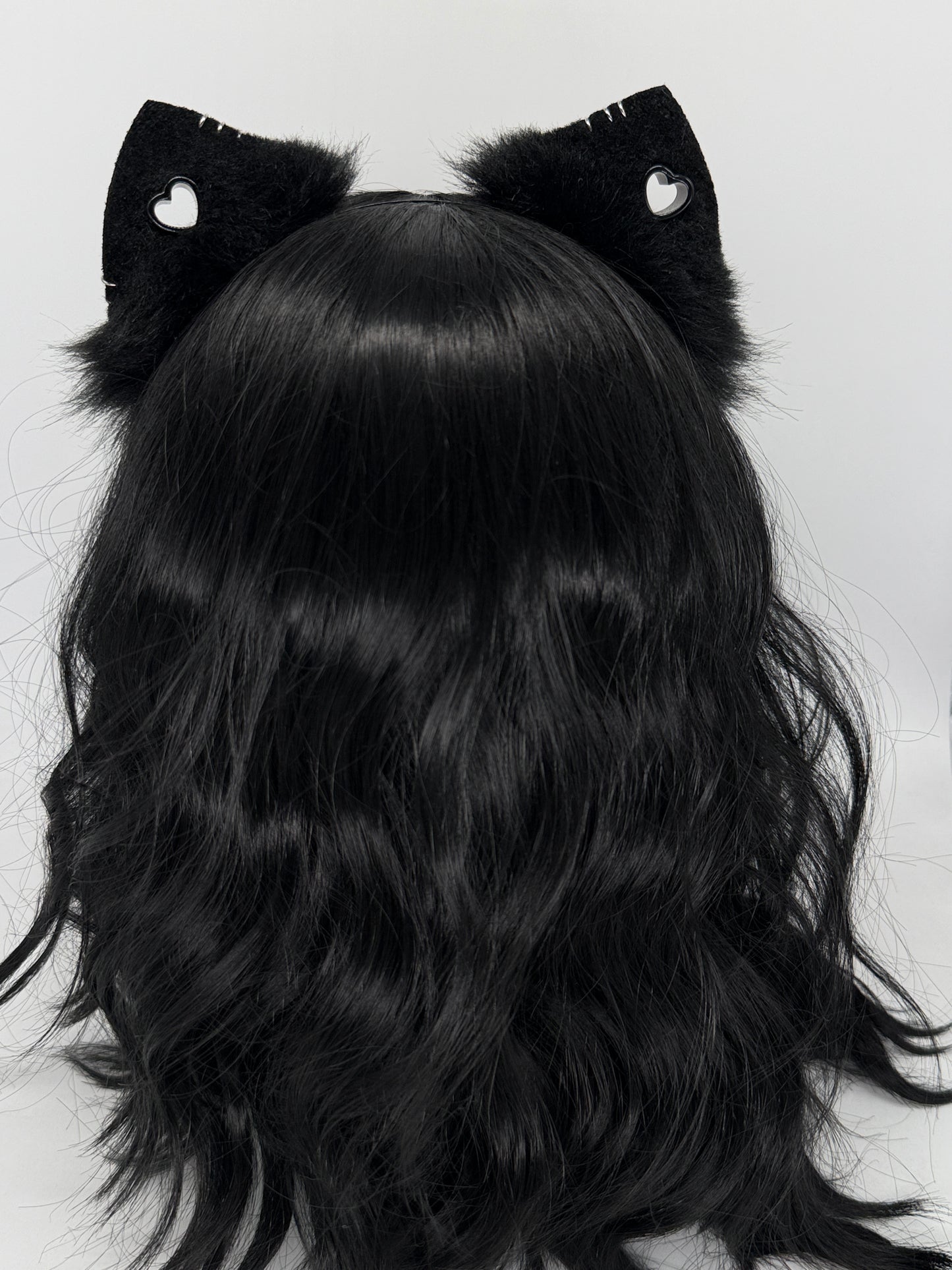 Cheetah Punk Kitten Ears (Faux leather & fur)
