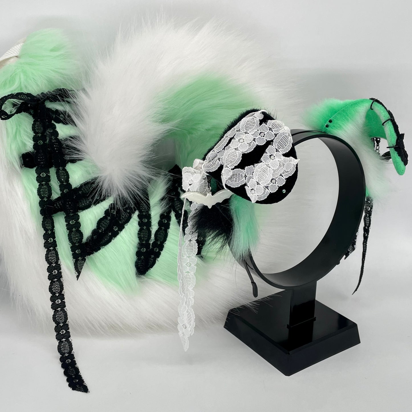 Lace Corset Puppy Set- Mint Mismatch
