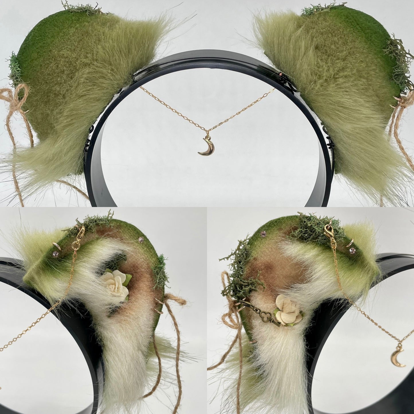 Olive & Ivory Bear Cub Ears