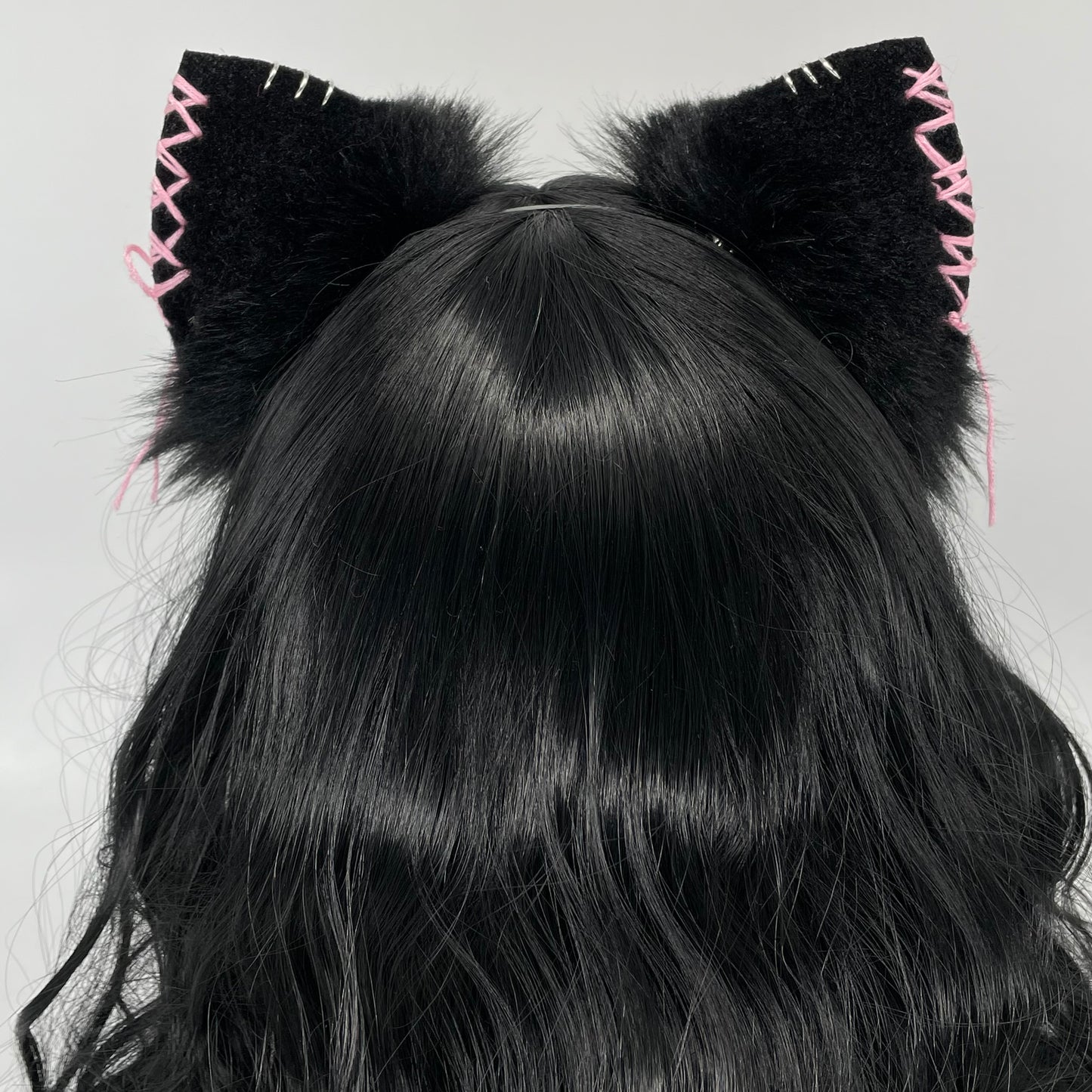 Leather & Laced- Cheetah Cat Ears (Pleather & Fur)