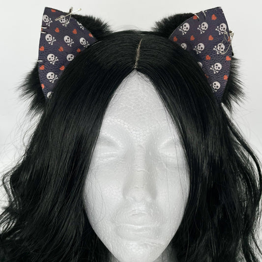 Emo Kitten Ears (Pleather & Fur)