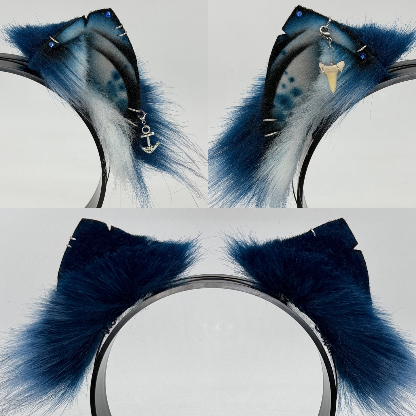 Blue Shark Ears (Kitten shape)