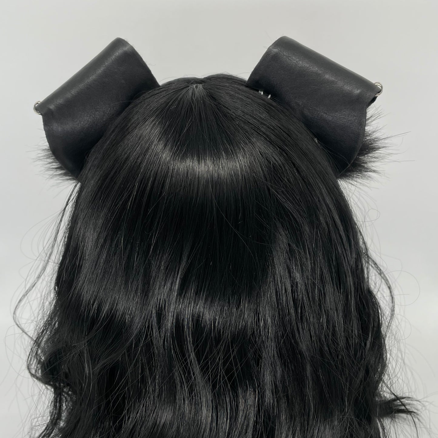 “Bury Me In Black” Puppy Ears (Pleather & Fur)
