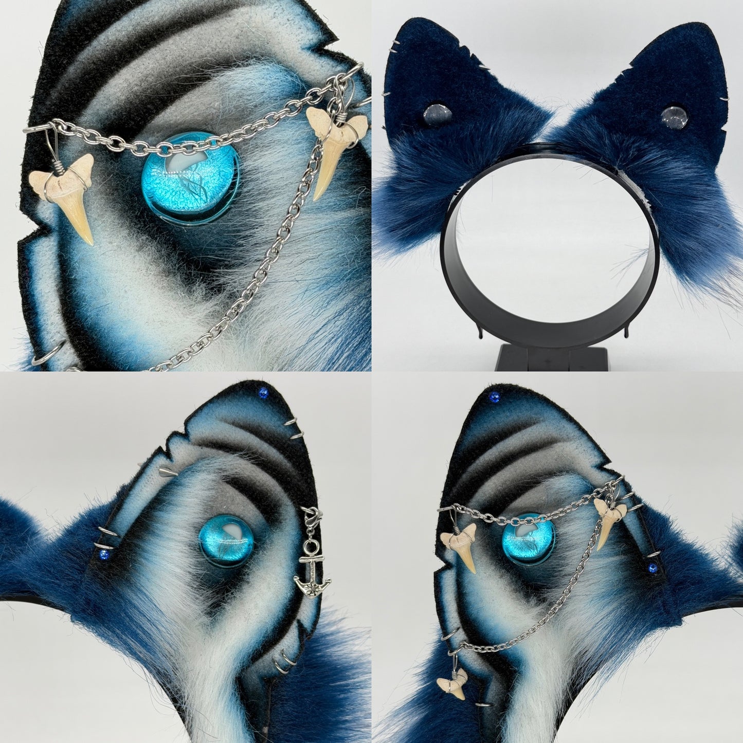 Blue Shark Ears (German Shepherd shape)