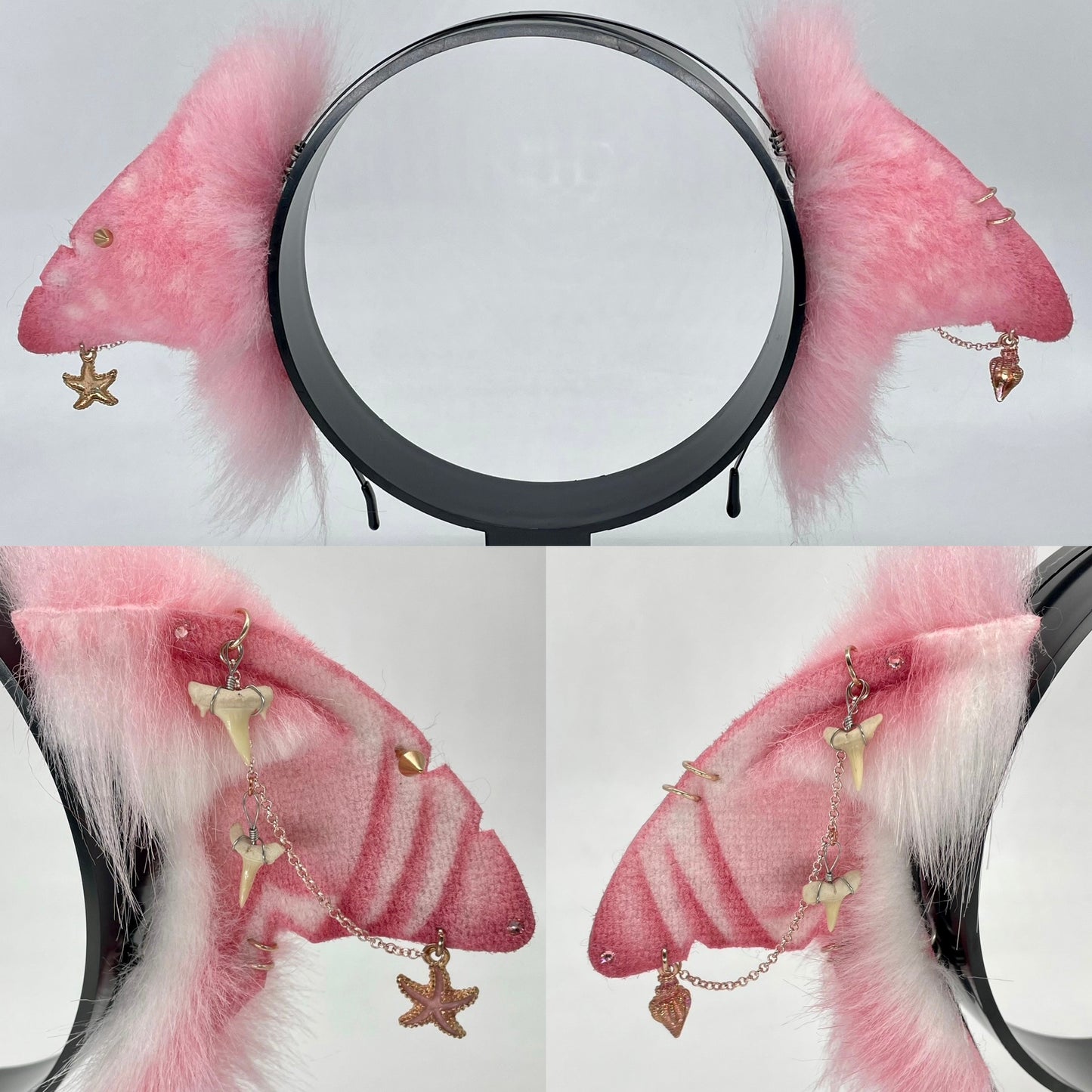 Shark Fins- Pink & Rose Gold