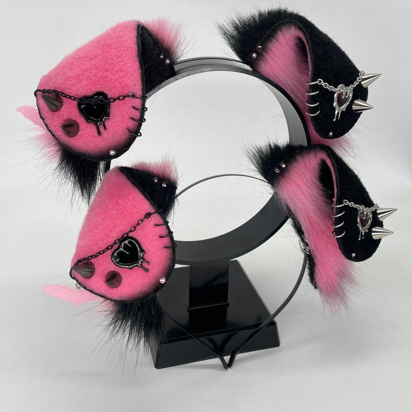 Punk Puppy Set- Bubblegum & Black