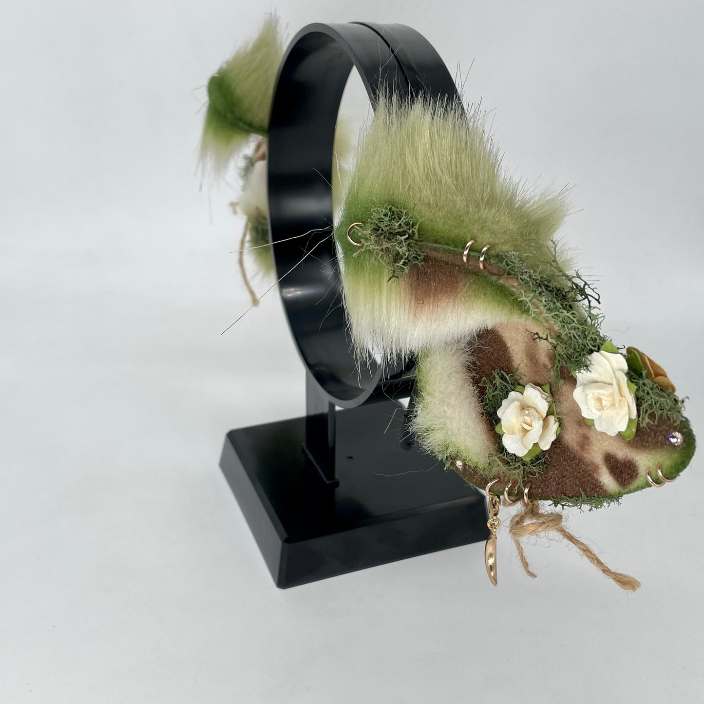 Olive & Ivory Cow Ears