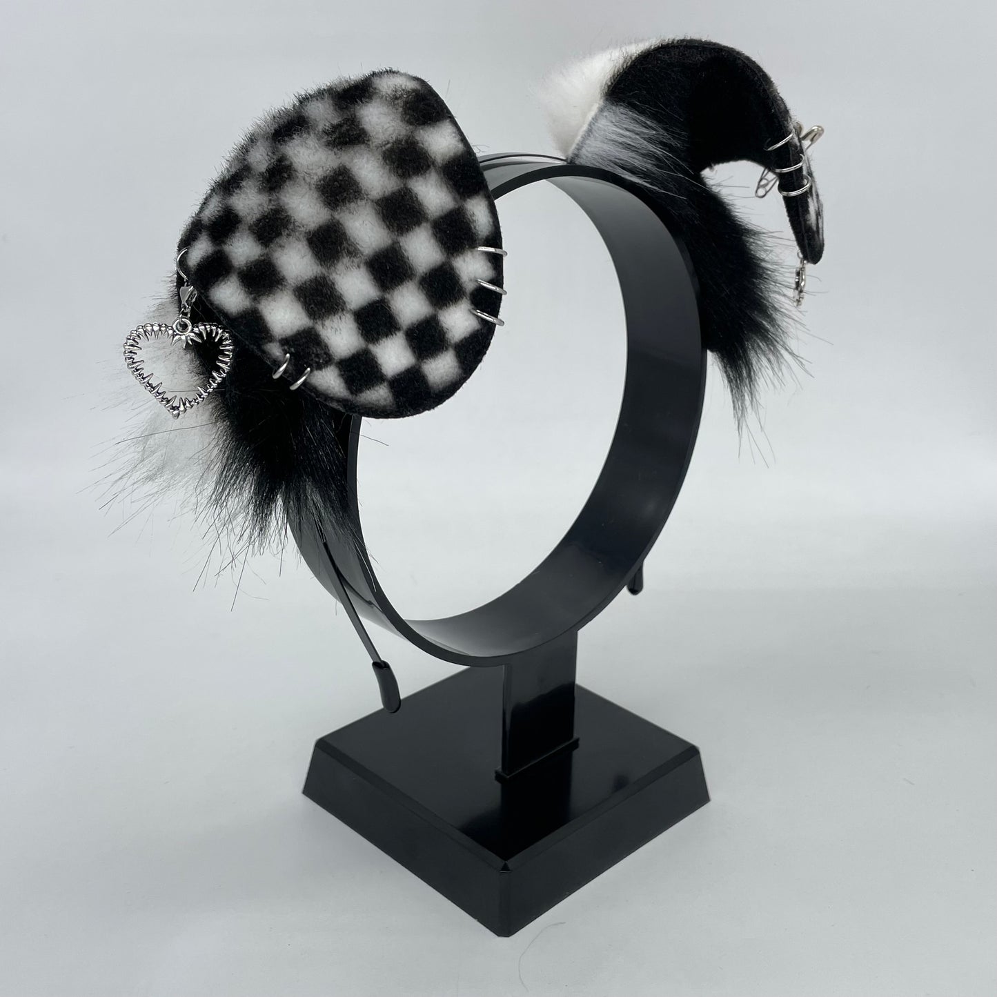 Emo Puppy Ears- Black & White