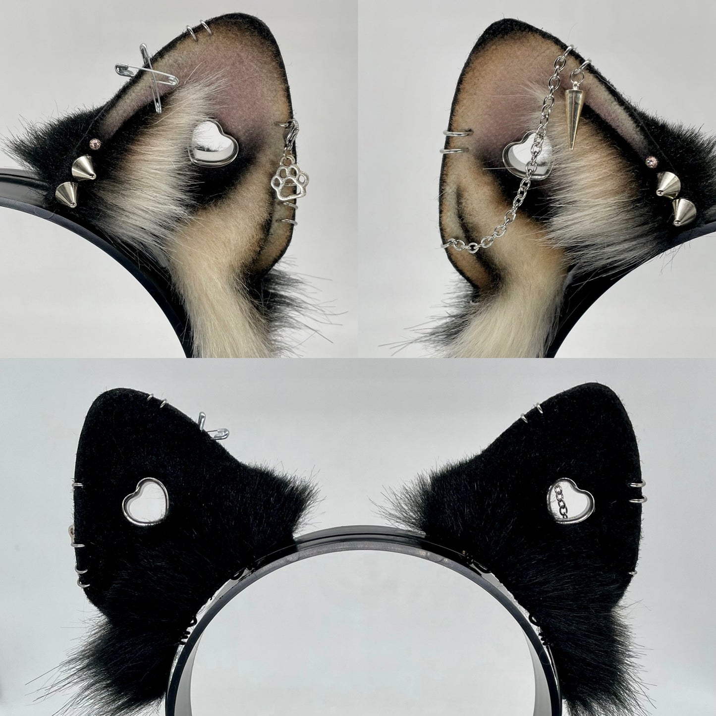 Punk Shiba Inu Ears- Black & Tan