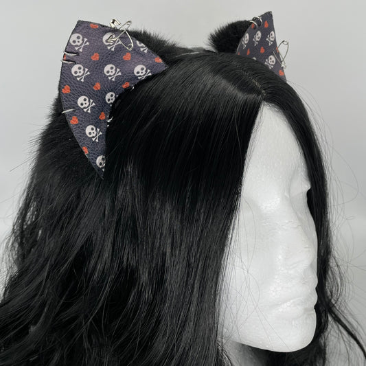 Emo Kitten Ears (Pleather & Fur)