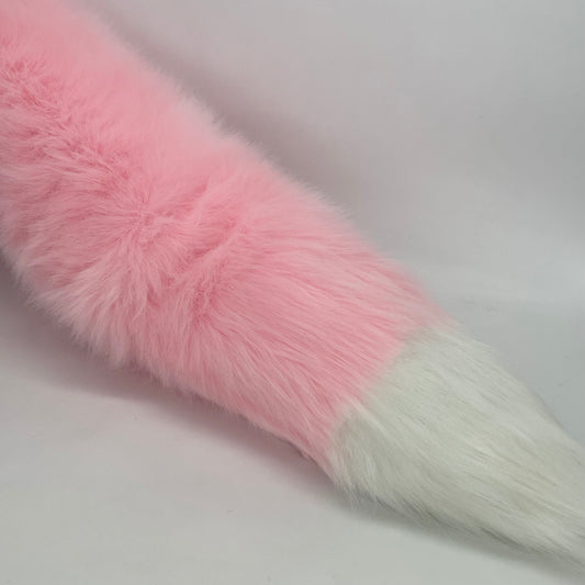 Pastel Pink Fox Tail