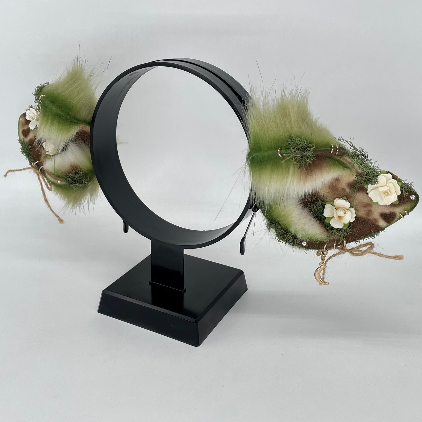 Olive & Ivory Cow Ears