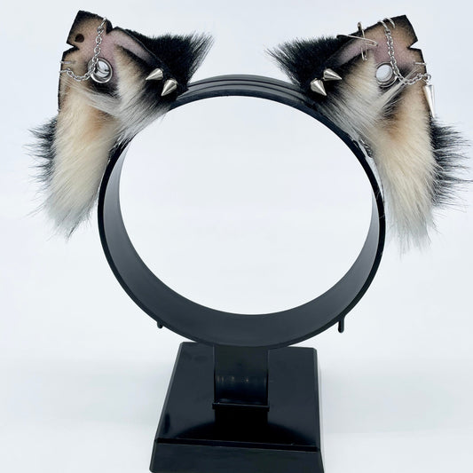 Punk Kitten Ears- Black & Tan