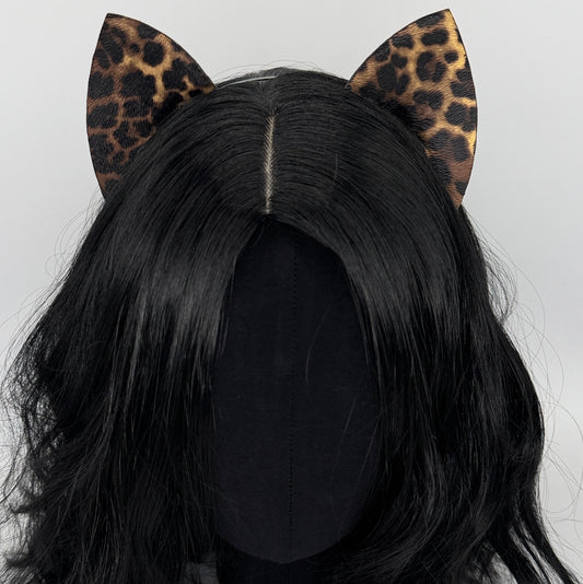 Cheetah Kitten Ears (Faux leather)