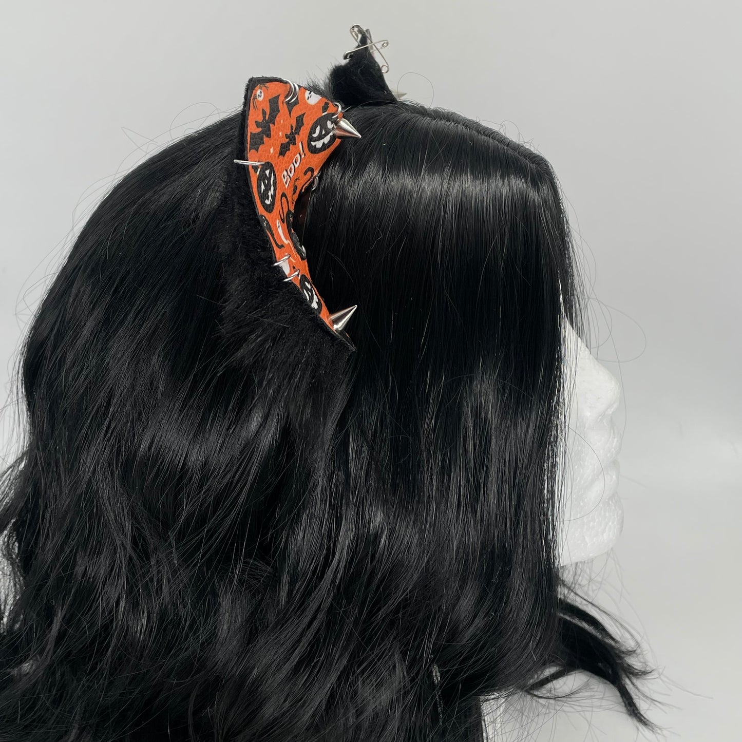 Halloween Kitten Ears (Faux leather & fur)