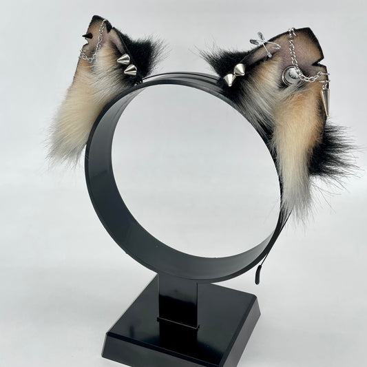 Punk Kitten Ears- Black & Tan
