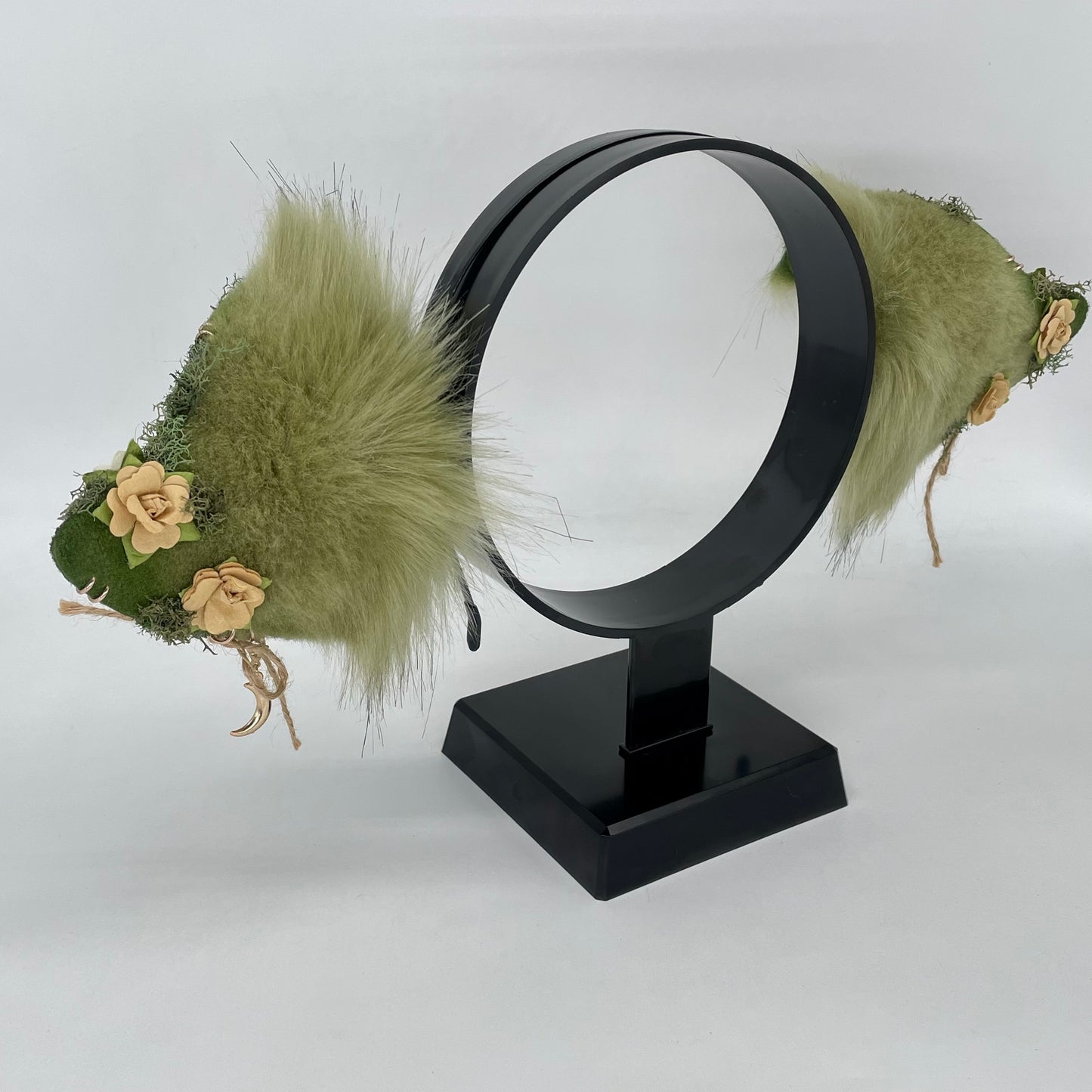 Olive & Ivory Cow Ears