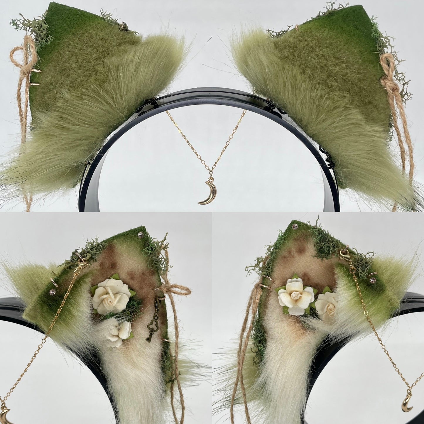 Olive & Ivory Cat Set