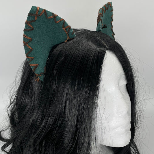 Stitched Up Wool Cat Ears