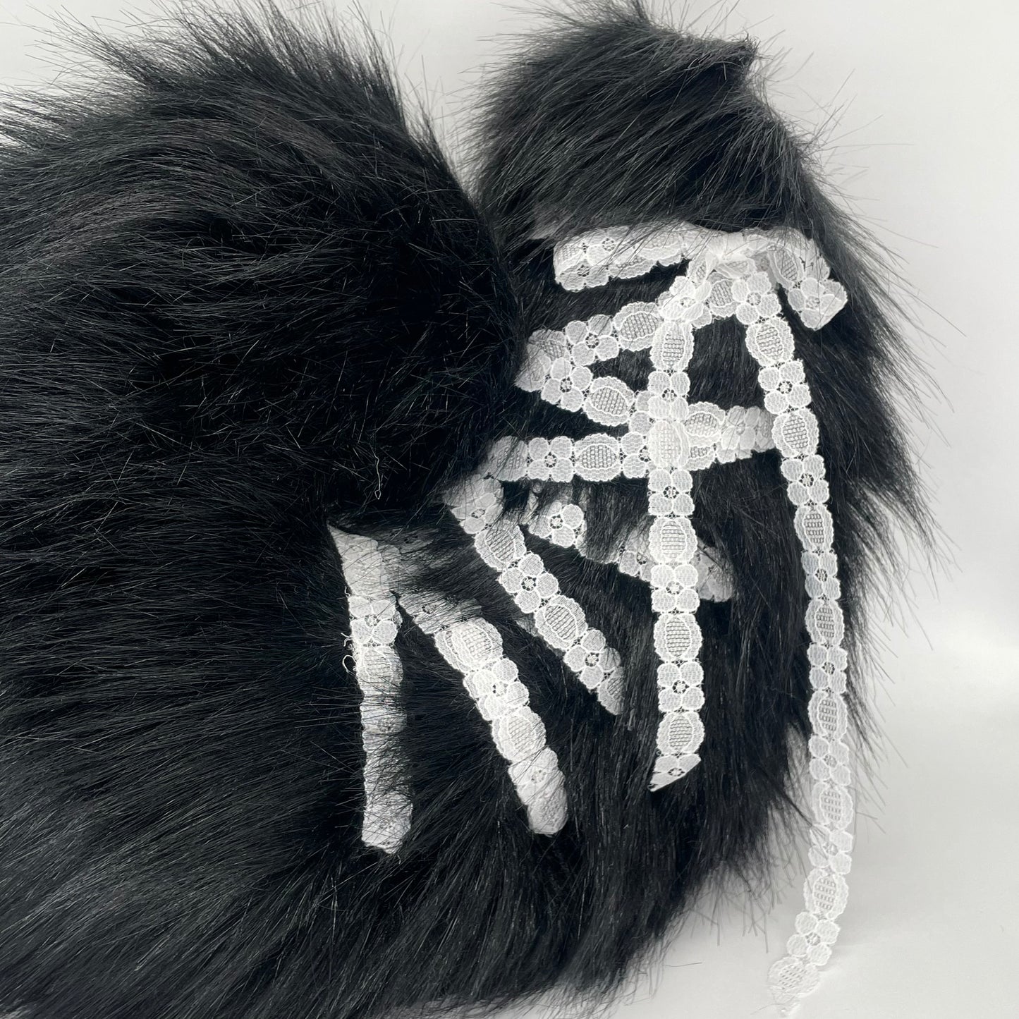 Lace Corset Puppy Set- Black & White