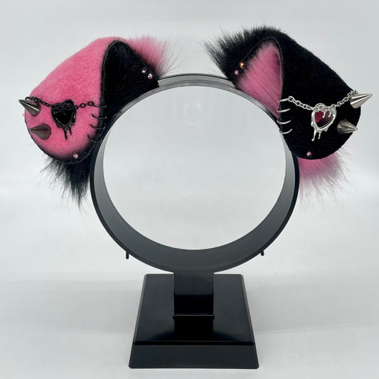 Punk Puppy Set- Bubblegum & Black