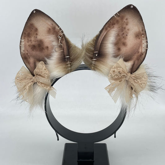 Toffee & Cream Spotted Bunny Ears