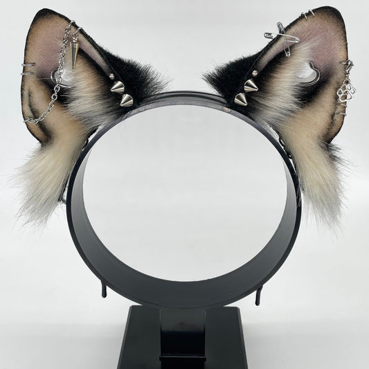 Punk Shiba Inu Ears- Black & Tan