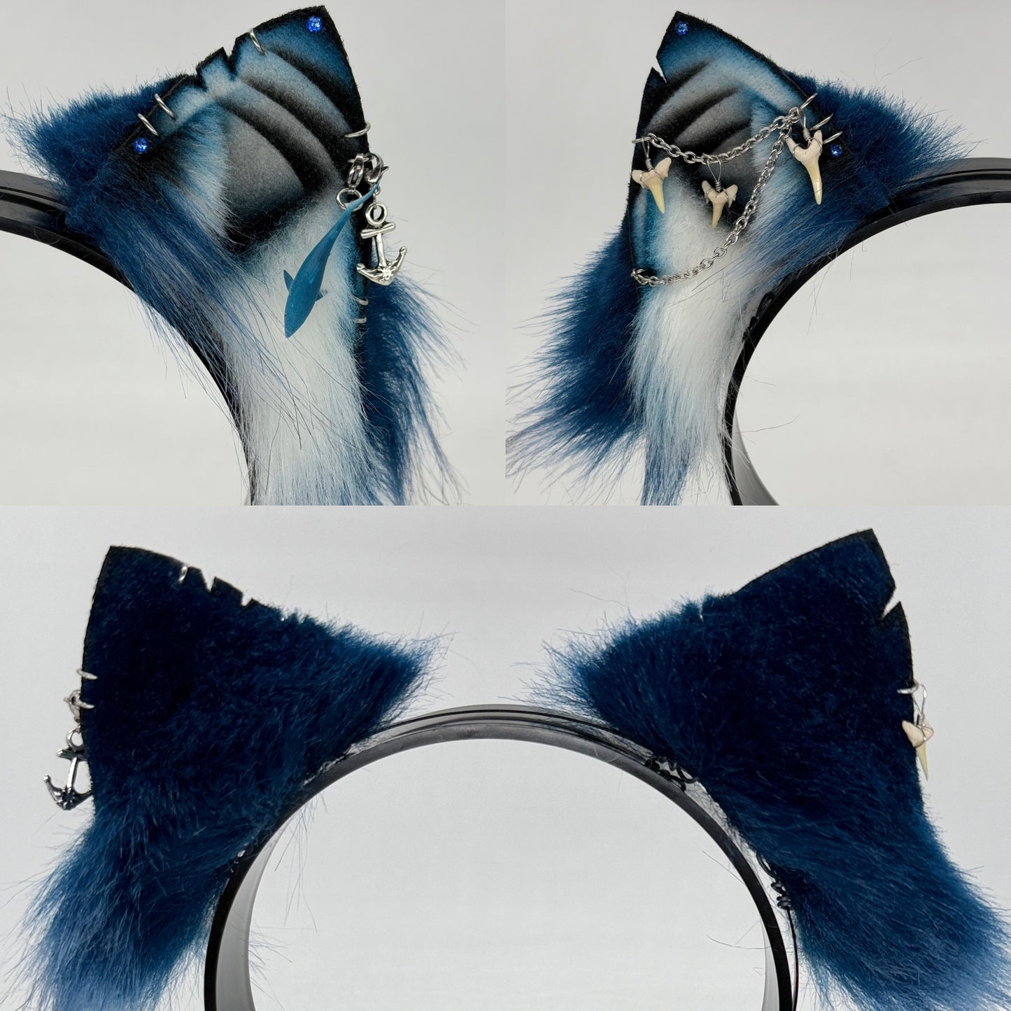 Blue Shark Ears (Fox kit shape)