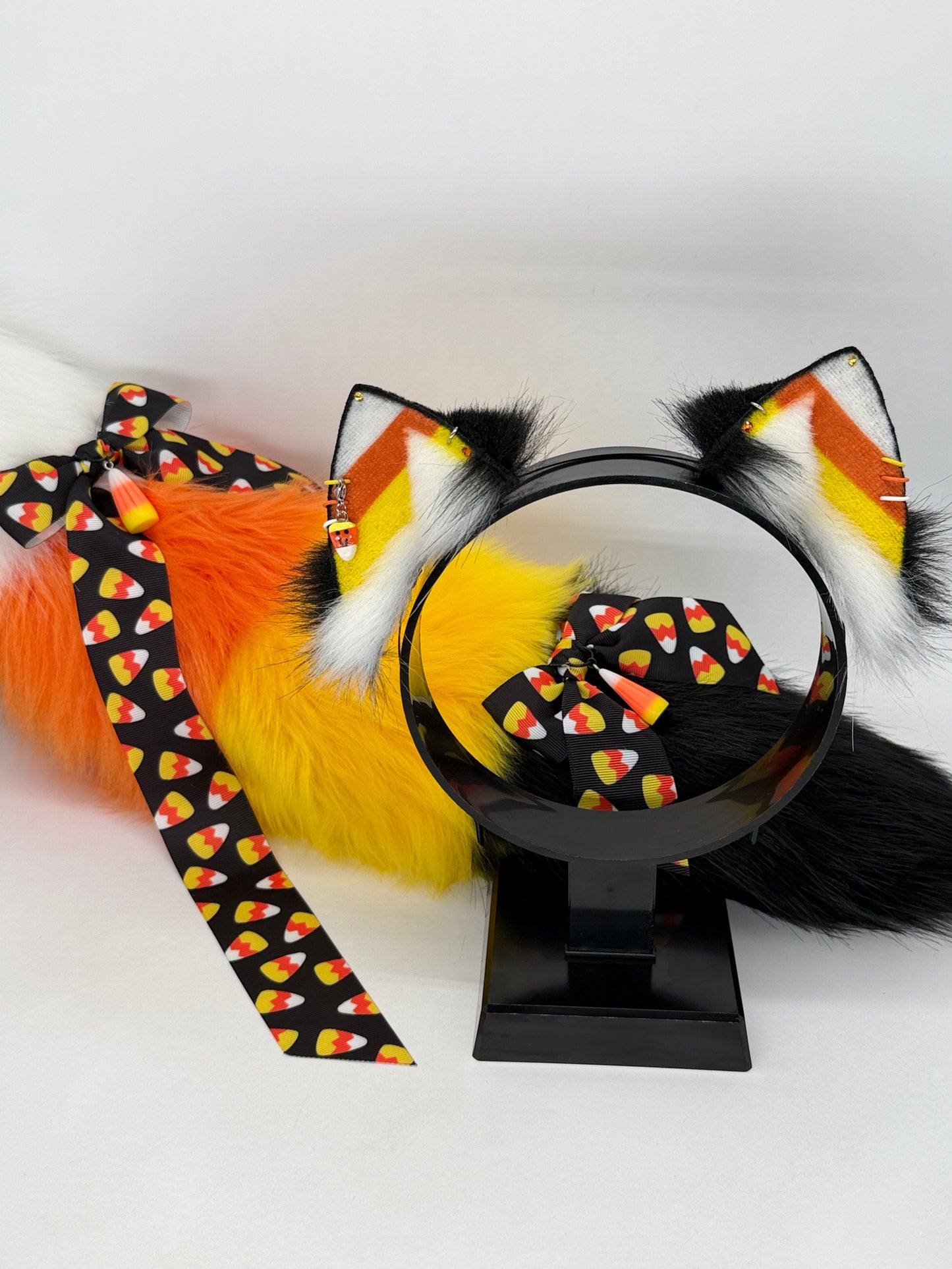 Candy Corn Kitten Set