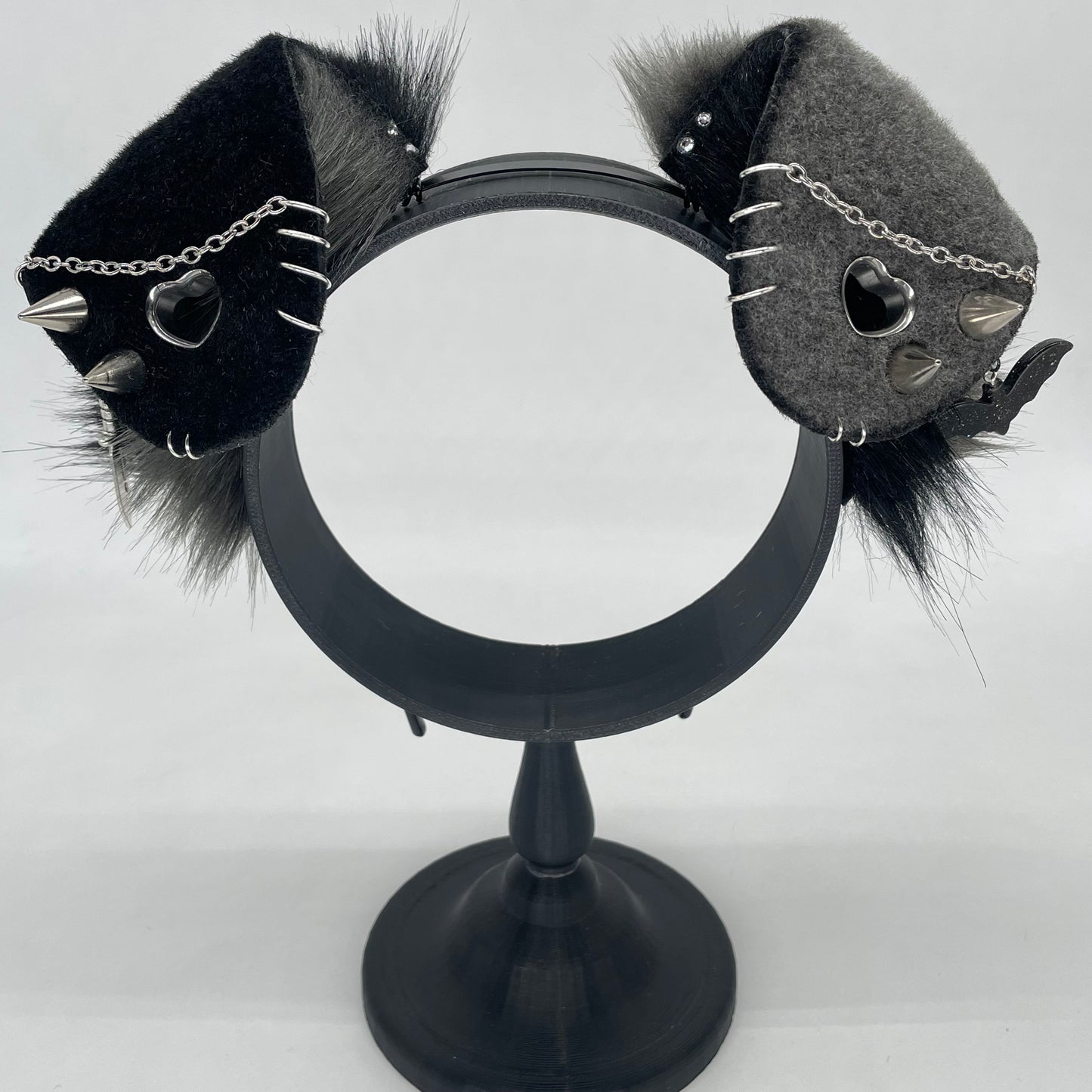 PRE-ORDER- Grey & Black Punk Puppy ears