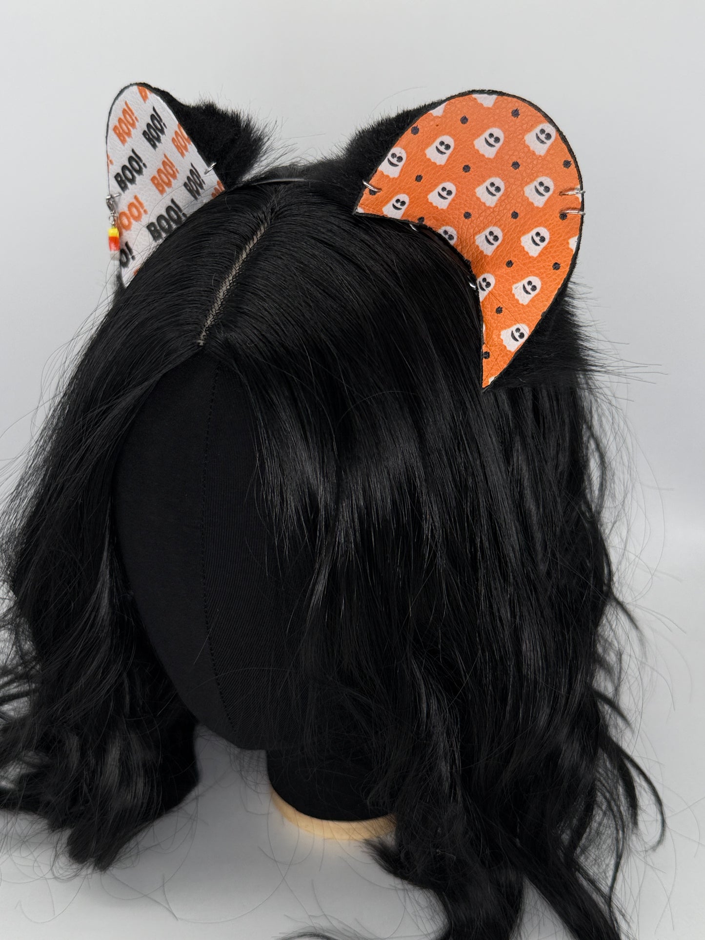 “Boo!” Bear Cub Ears (Faux leather & fur)