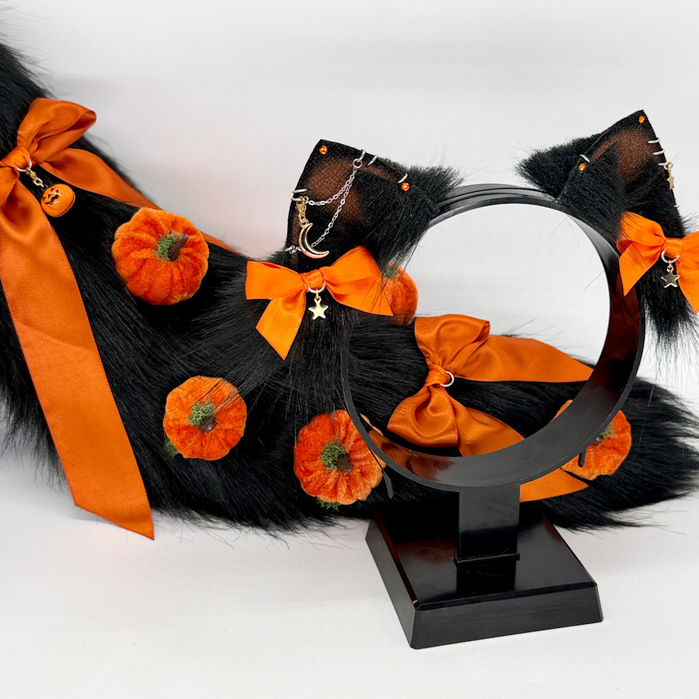 Halloweentown’s Little Familiar- Kitten Ear & Tail Set