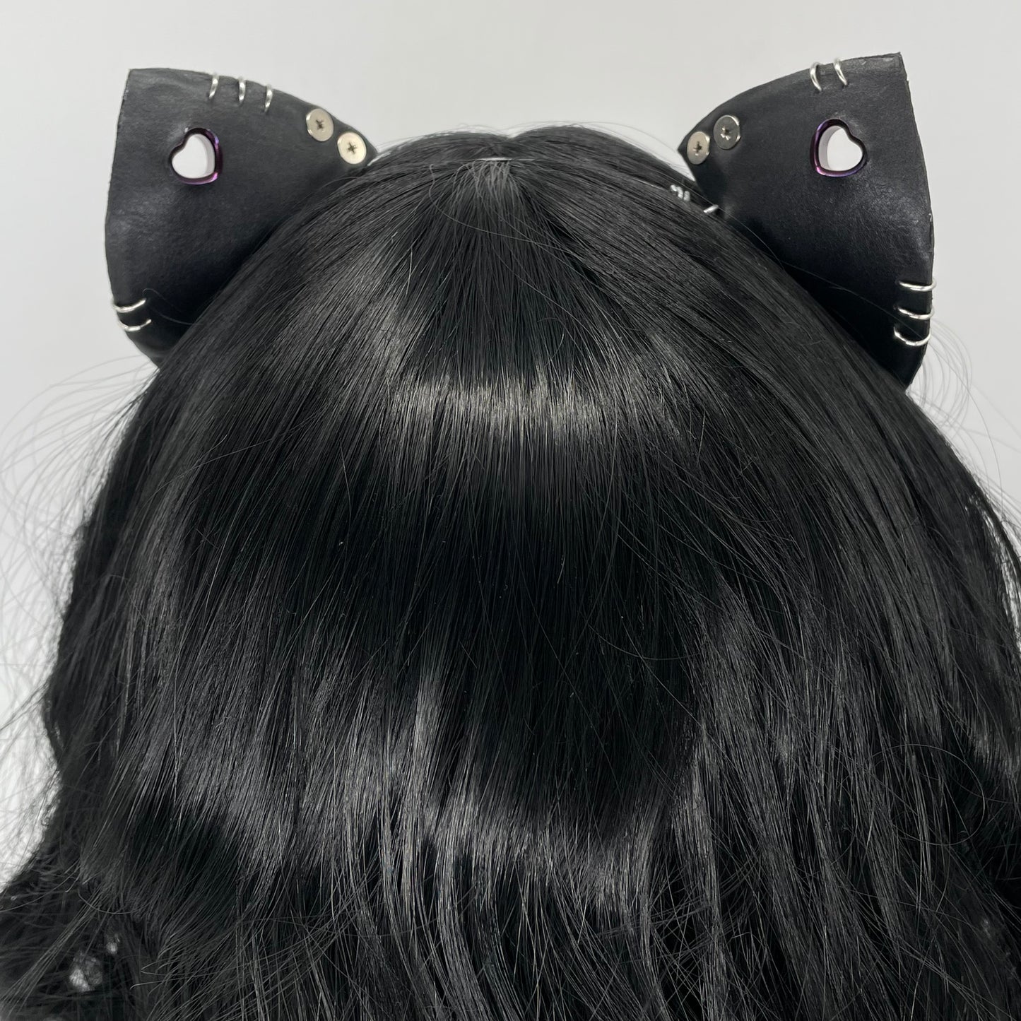 Black Pleather Punk Kitten Ears