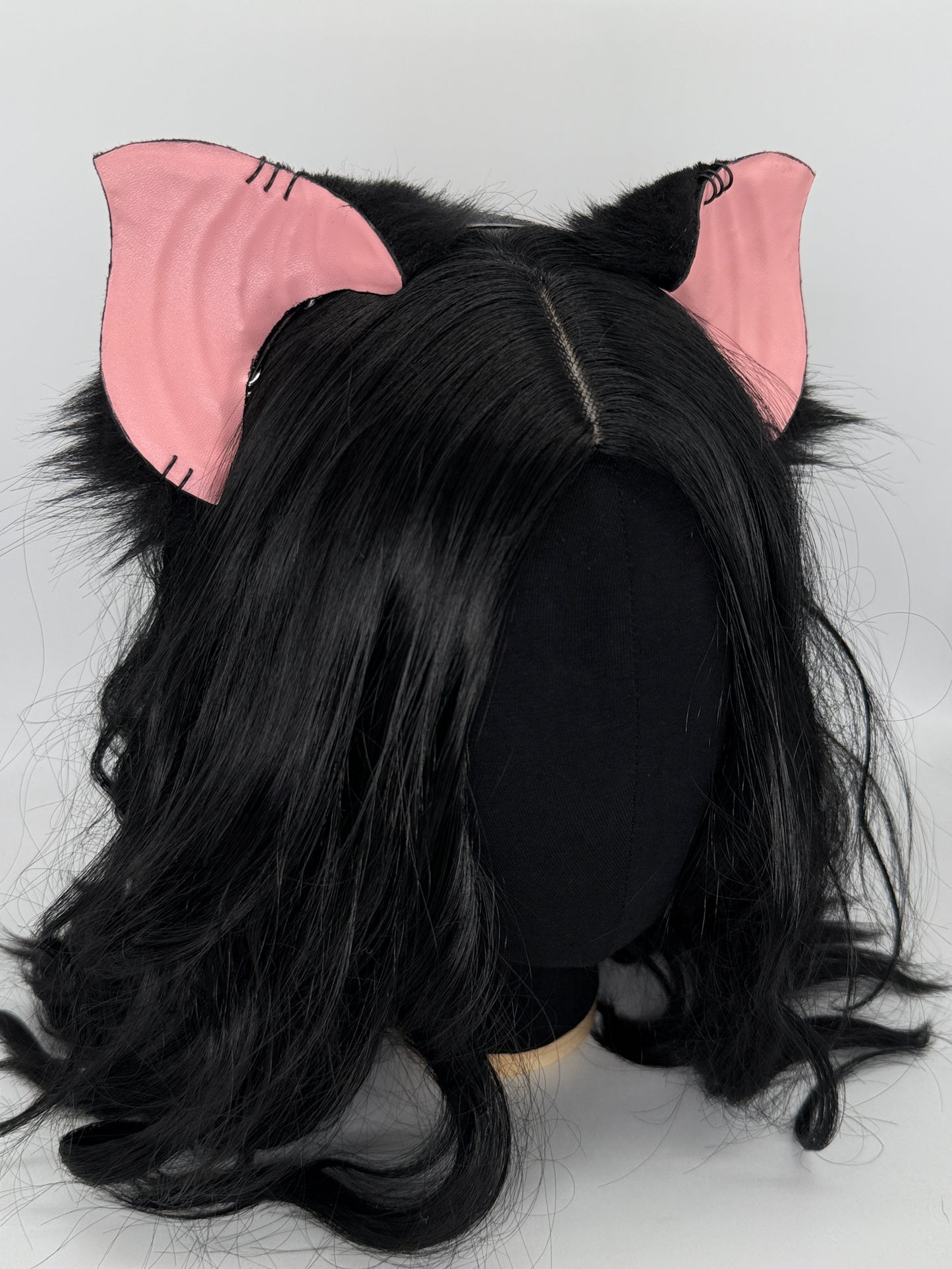 Crypt Bat Ears (faux leather & fur)