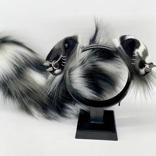 Monochrome Spotted Punk Puppy Set