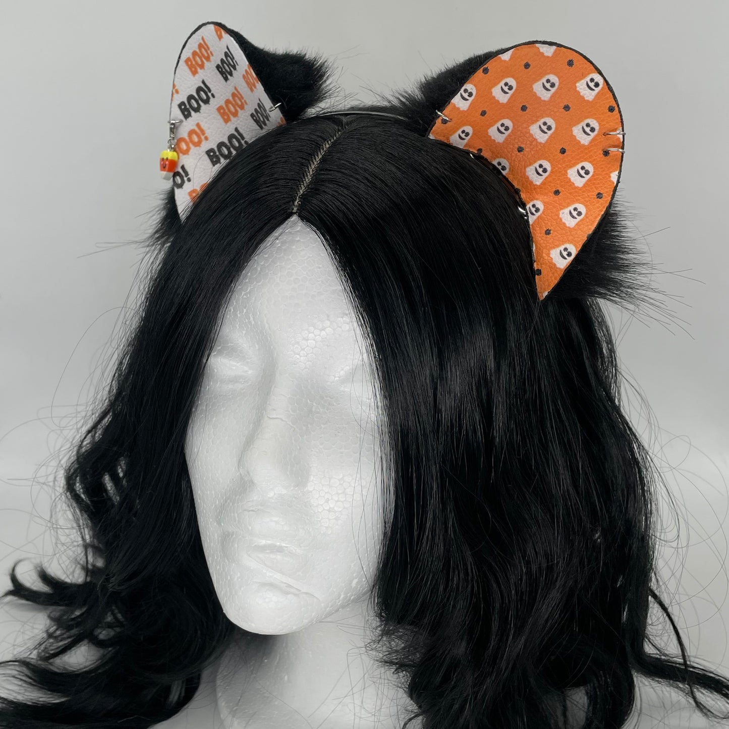 “Boo!” Bear Cub Ears (Pleather & Fur)