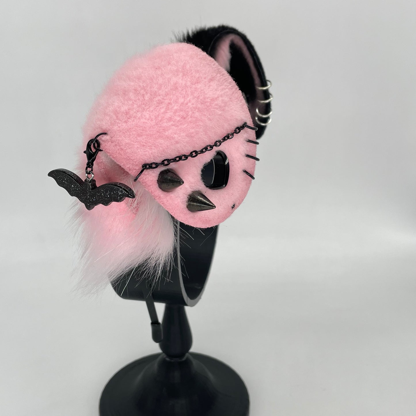 Punk Puppy ears- Black & Pink