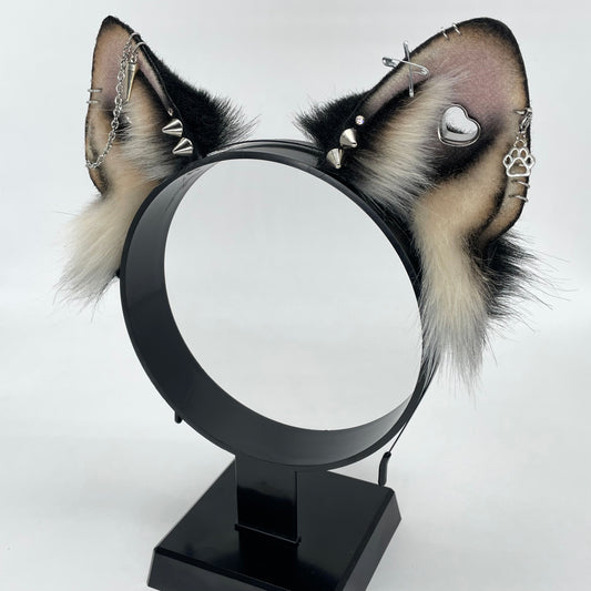 Punk Shiba Inu Ears- Black & Tan