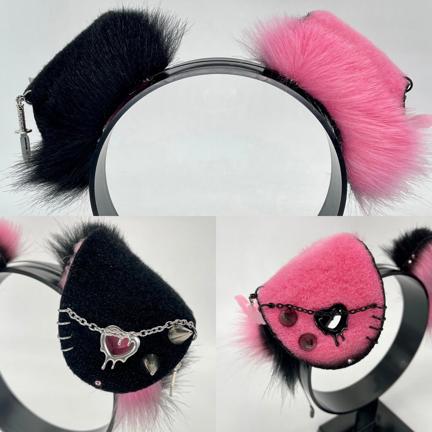 Punk Puppy Set- Bubblegum & Black