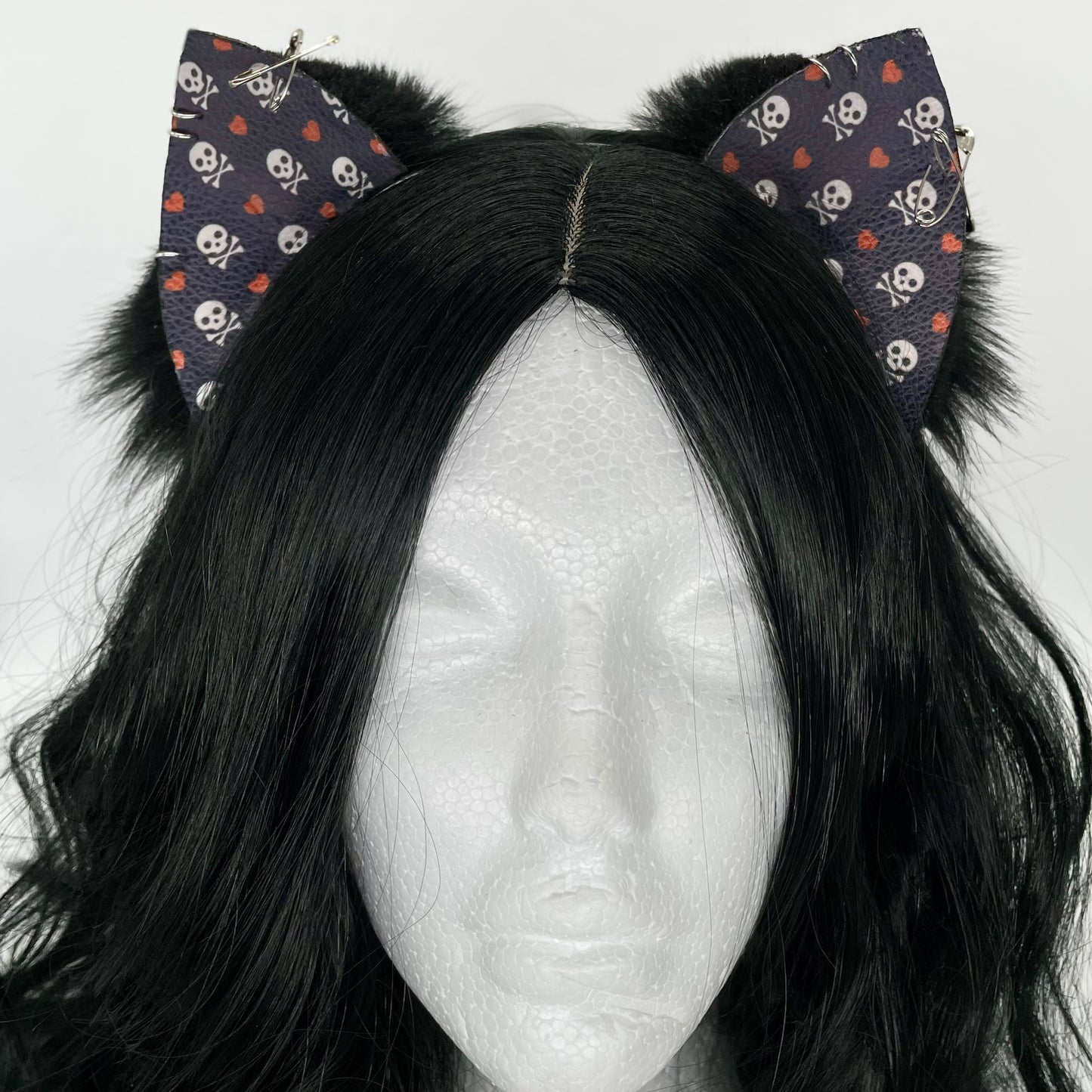 Emo Kitten Ears (Pleather & Fur)