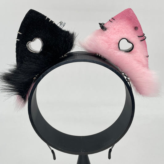 Pre-Order- Pink Pastel Goth Cat ears