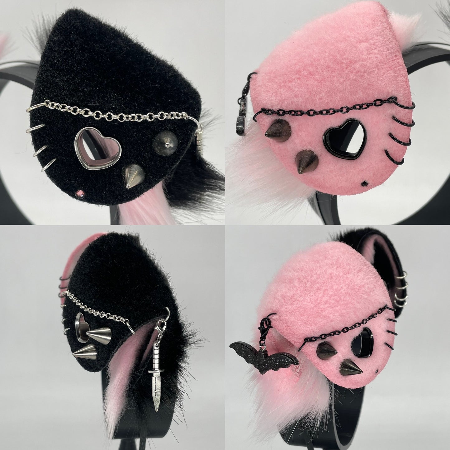 Punk Puppy Set- Black & Pink