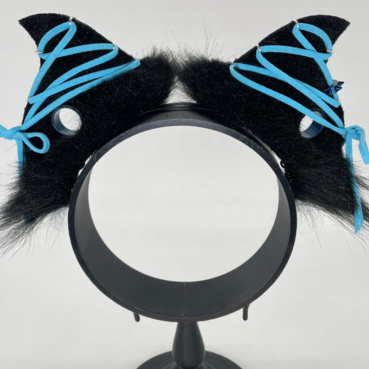 Corset Baby Bat ears- Blue & Black