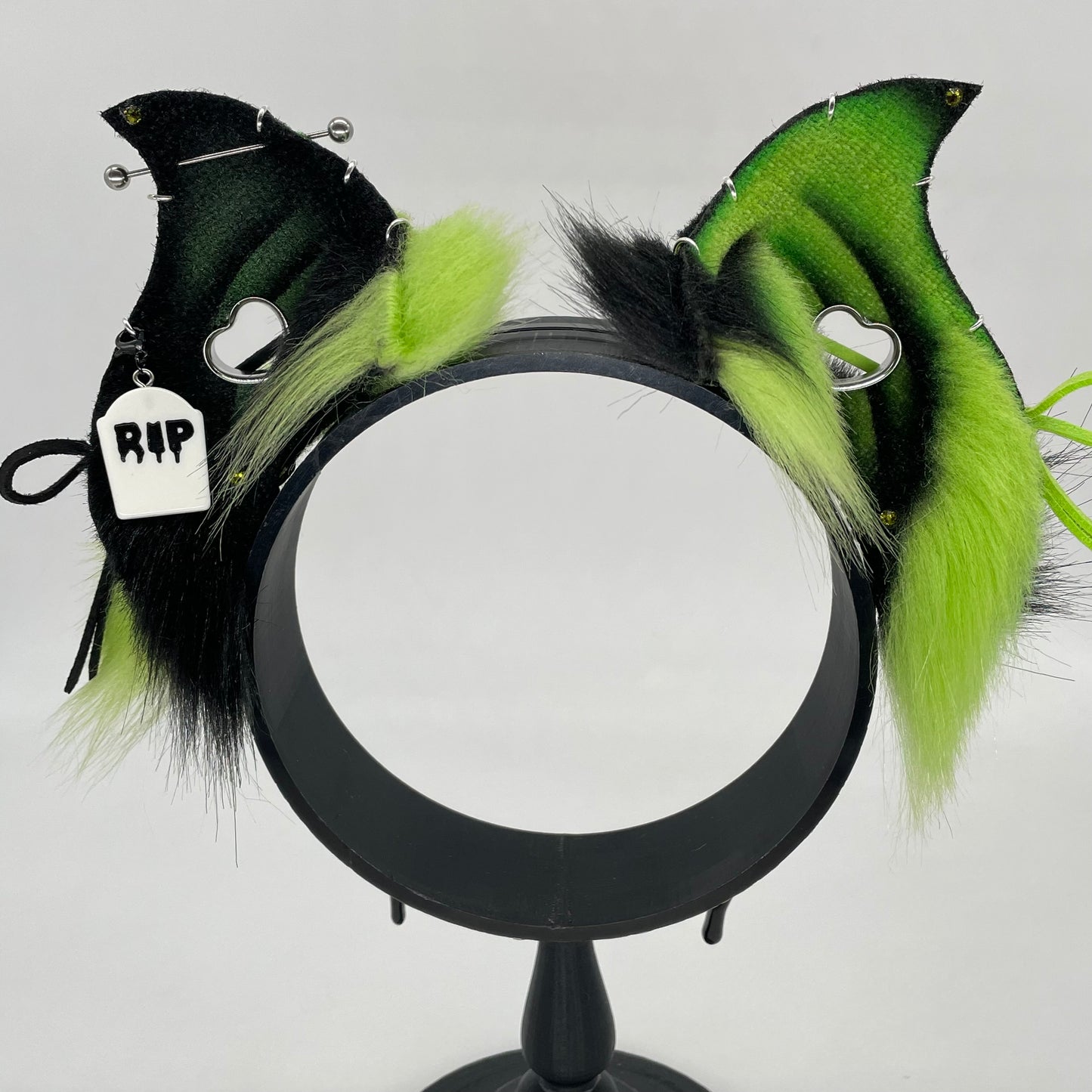 Corset Baby Bat ears- Lime & Black