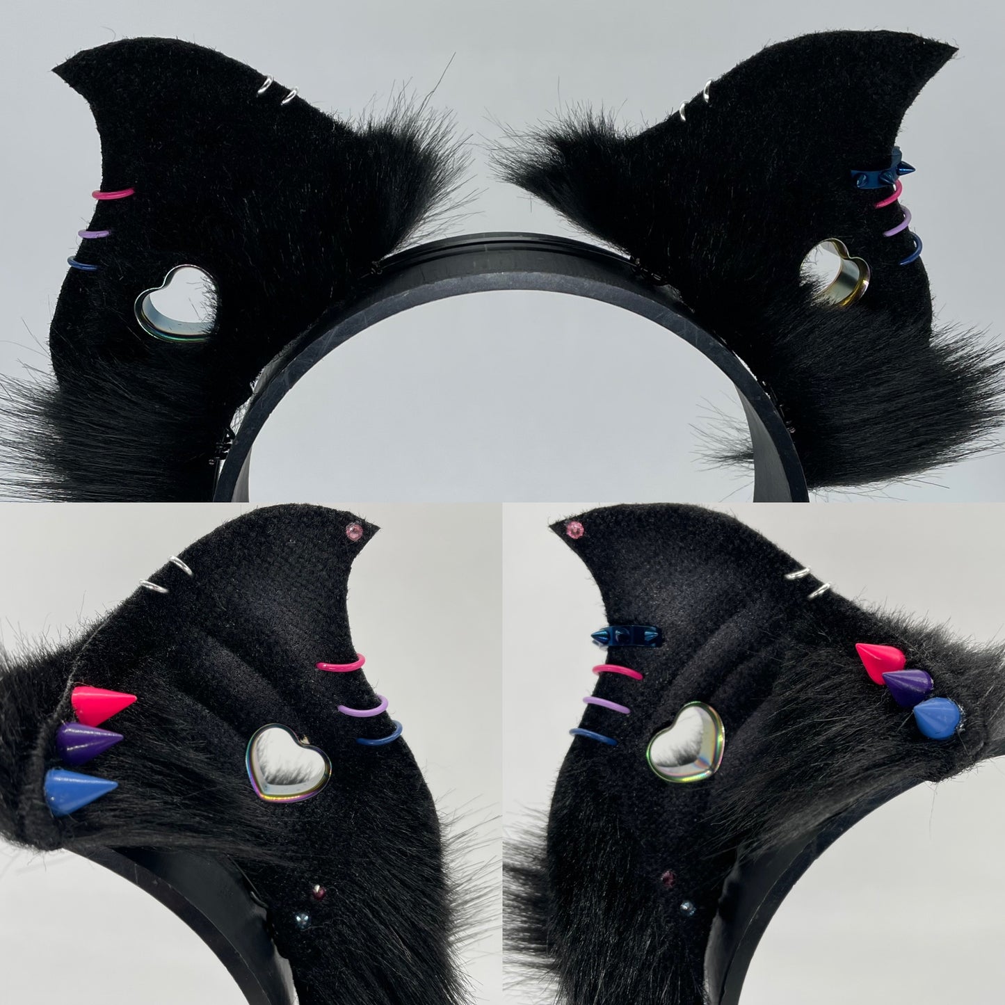 Bi Pride Baby Bat ears