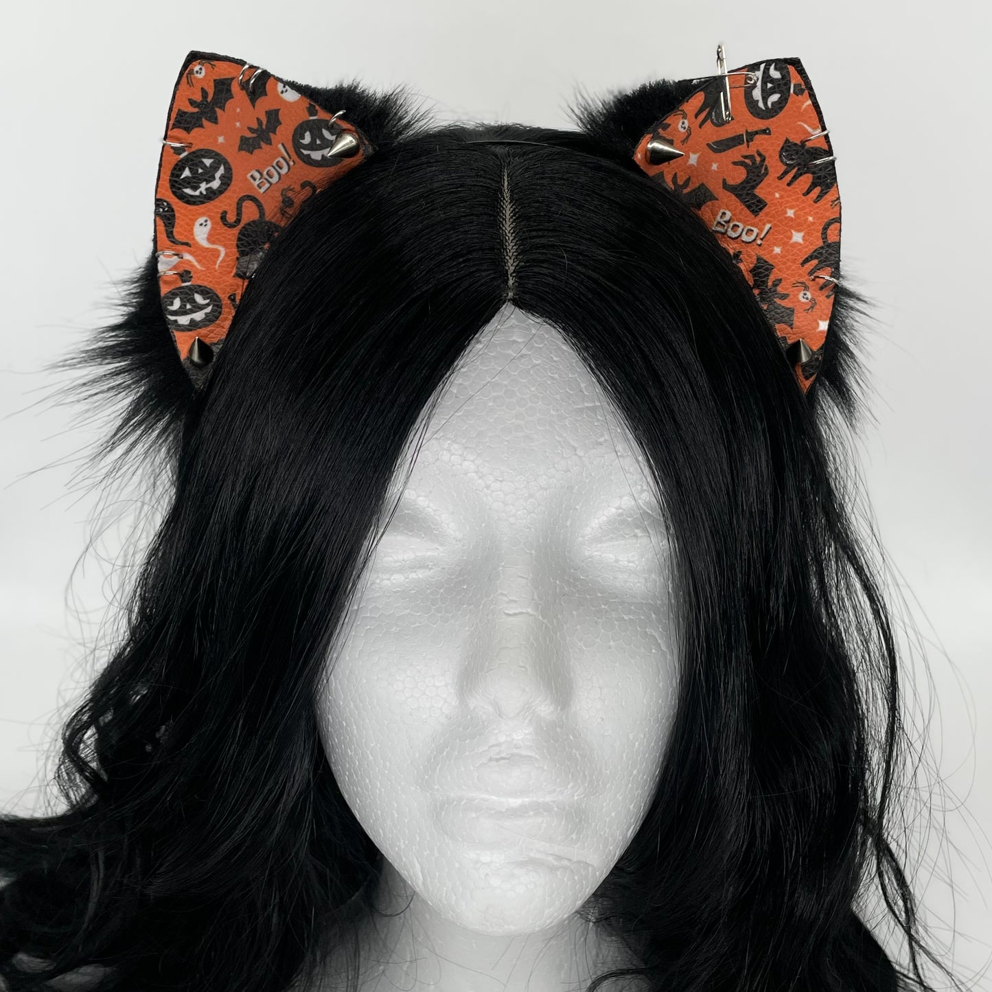 Halloween Kitten Ears (Pleather & Fur)