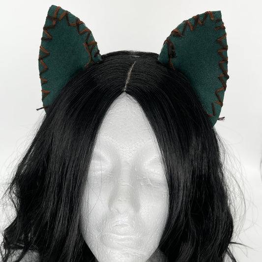 Stitched Up Wool Cat Ears