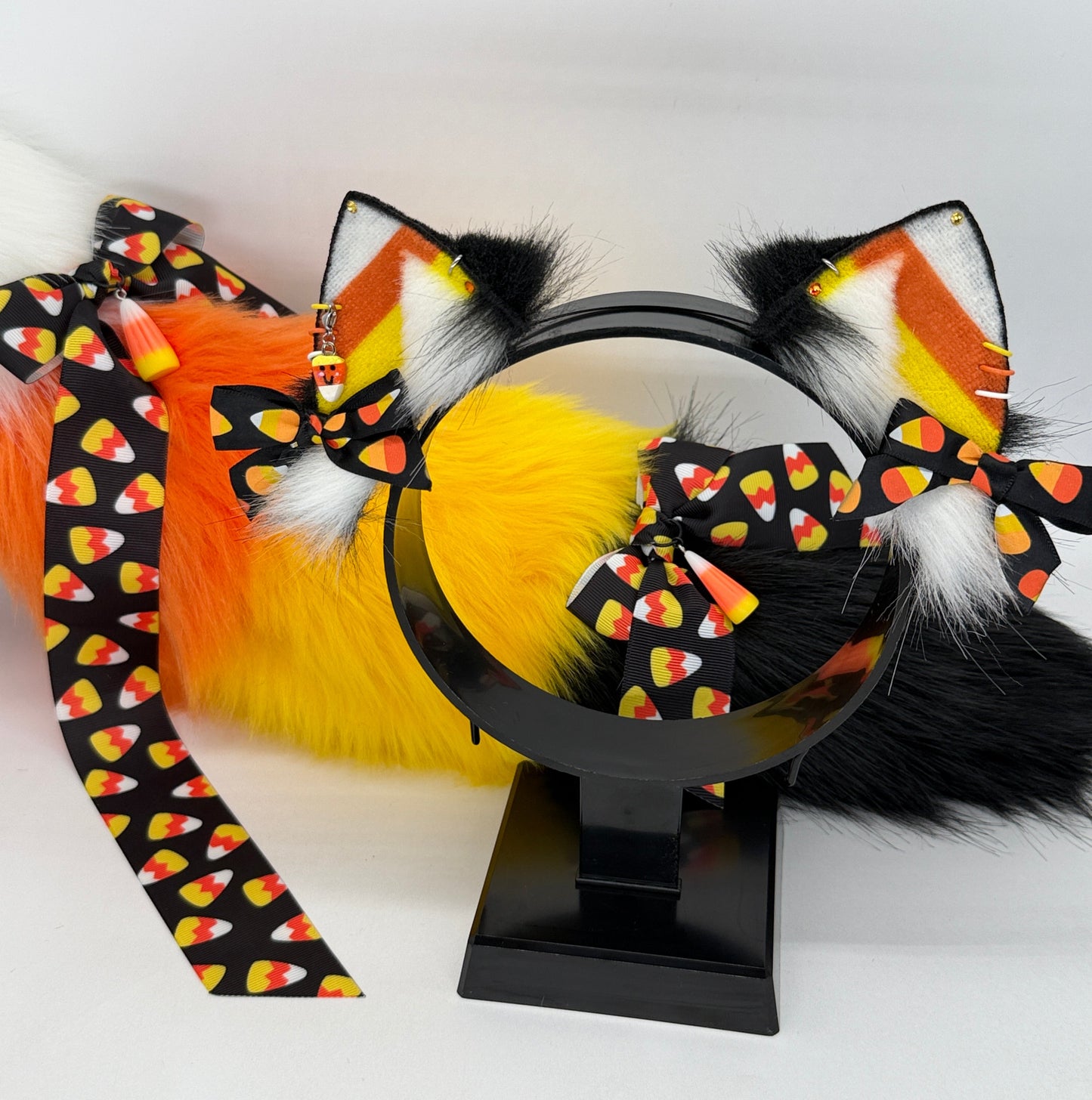 Candy Corn Kitten Set
